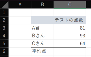 Excelのデータ 